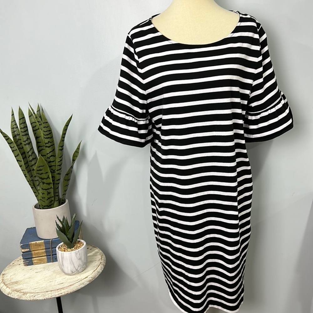 💜 J. Crew stripped dress